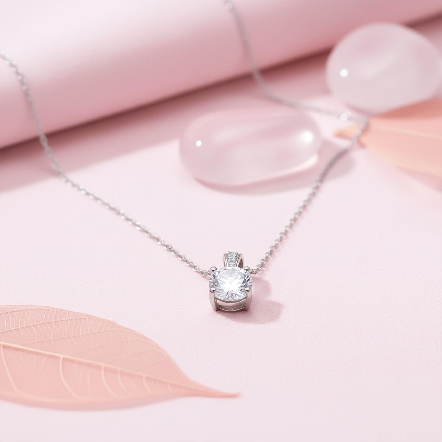 Silver Round Minimalist Pendant For Women