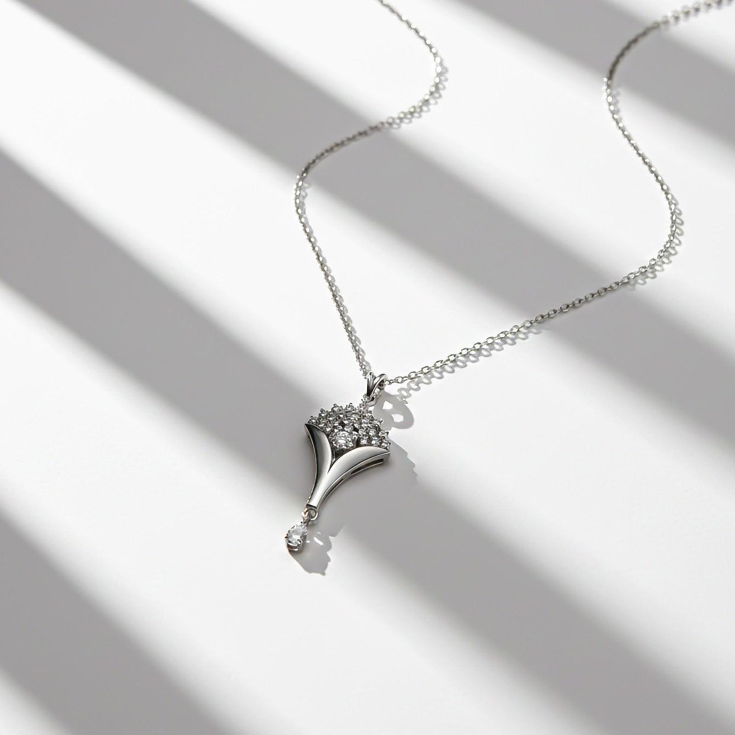 Silver Floral Bouquet Pendant