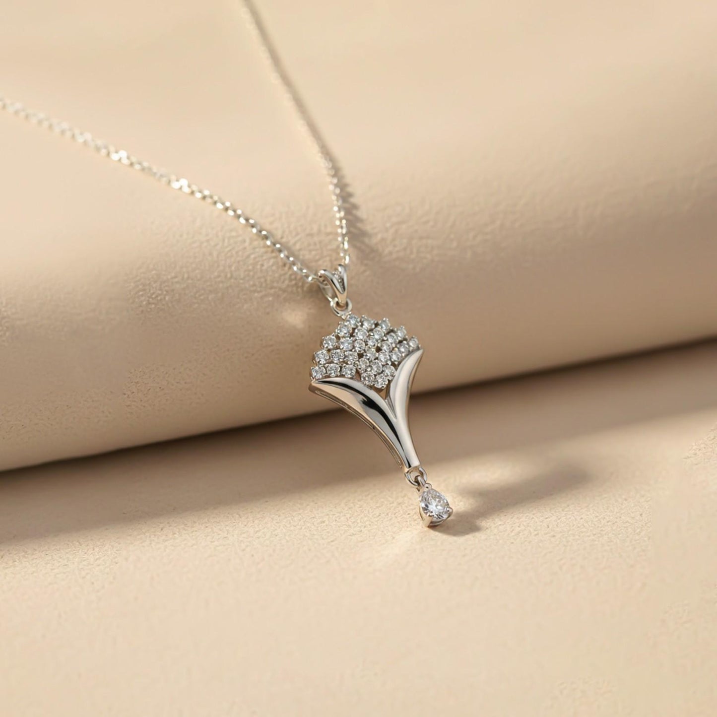 Silver Floral Bouquet Pendant