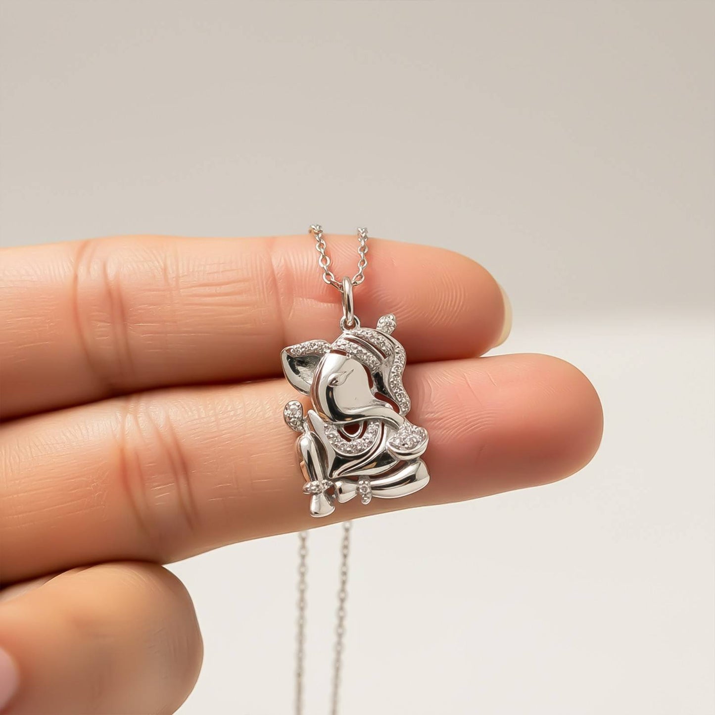 Silver Bal Ganesha Mini Pendant