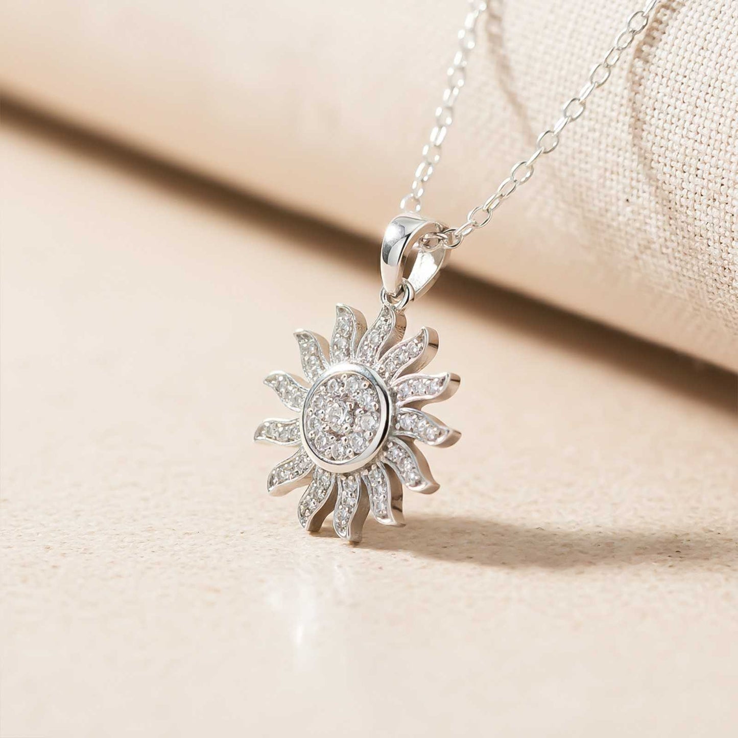 Silver Sterling Sun Shape Pendant