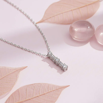 Sterling Silver CZ Aesthetic Cone Shaped Pendant