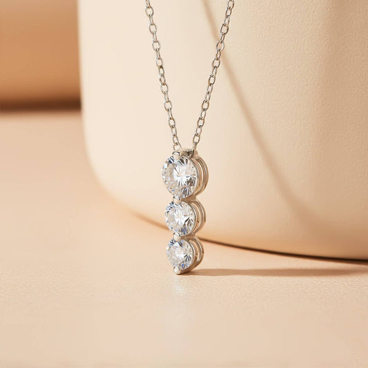 Sterling Silver Elegant Diamond Pendant