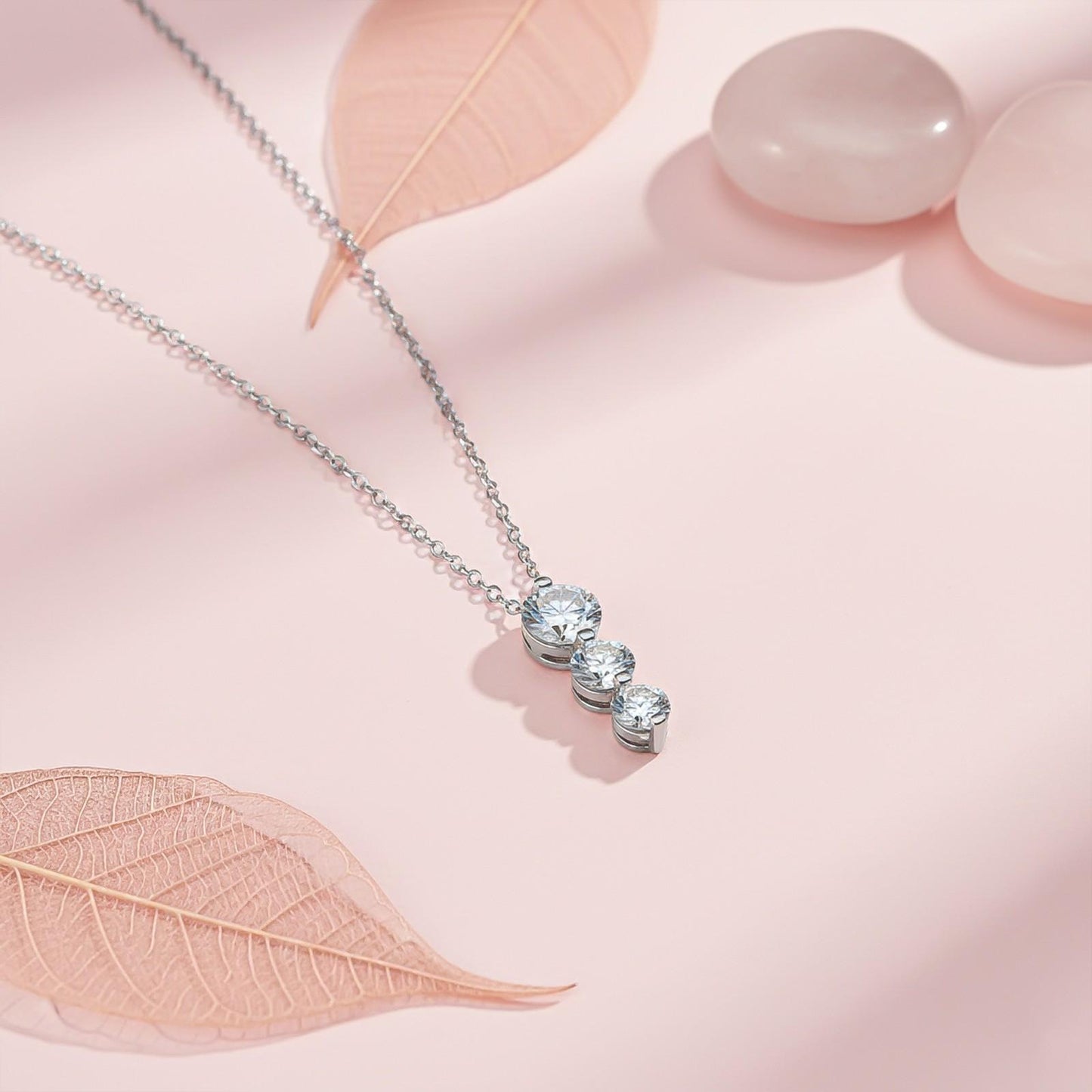 Sterling Silver Elegant Diamond Pendant