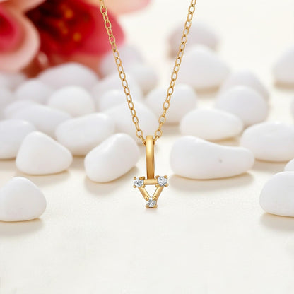 Trinity Shaped Swiss Zircon Pendant