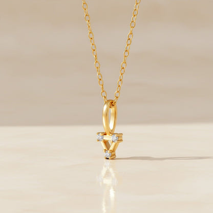 Trinity Shaped Swiss Zircon Pendant