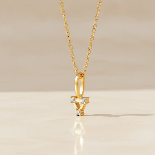 Trinity Shaped Swiss Zircon Pendant