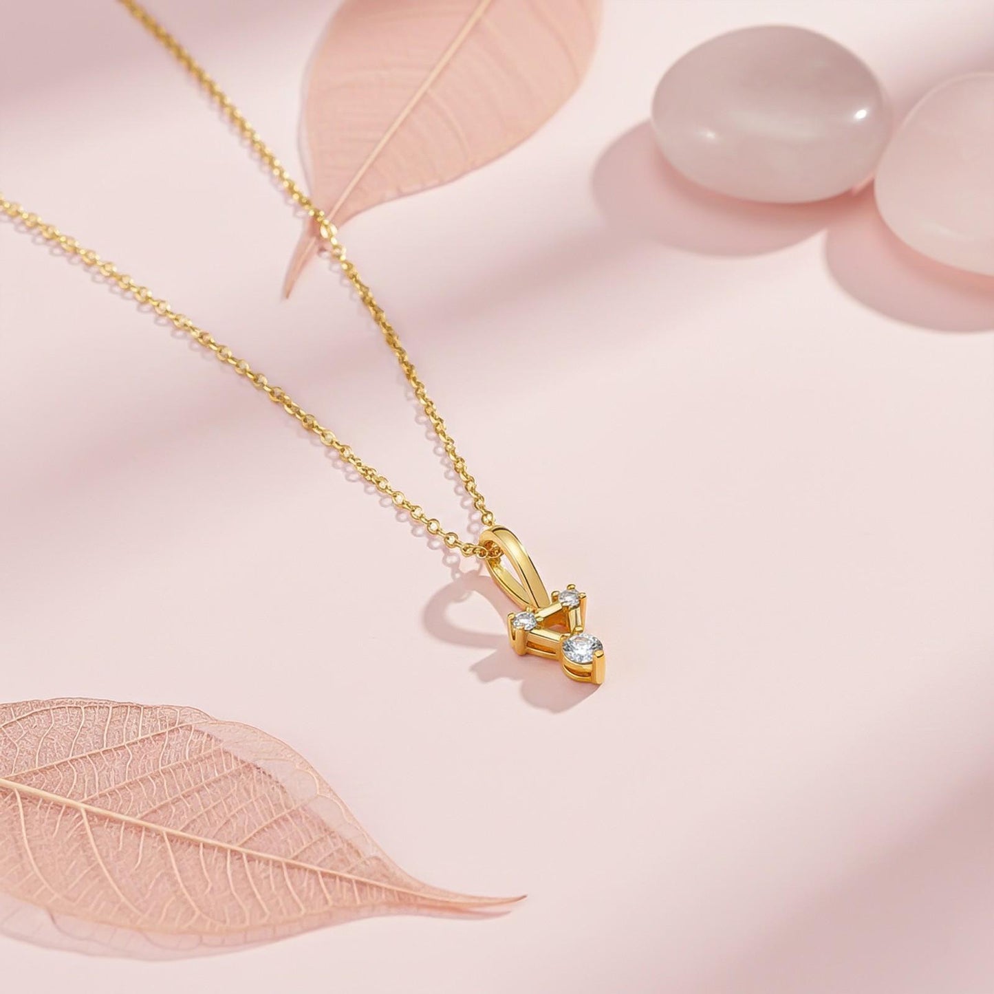 Trinity Shaped Swiss Zircon Pendant