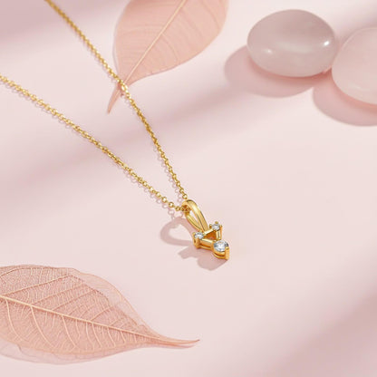 Trinity Shaped Swiss Zircon Pendant