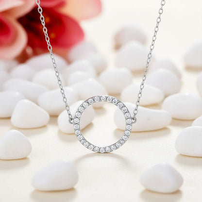 Silver Circle Minimalist Necklace