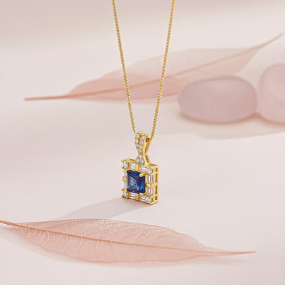 Golden Square Vintage Princess Pendant