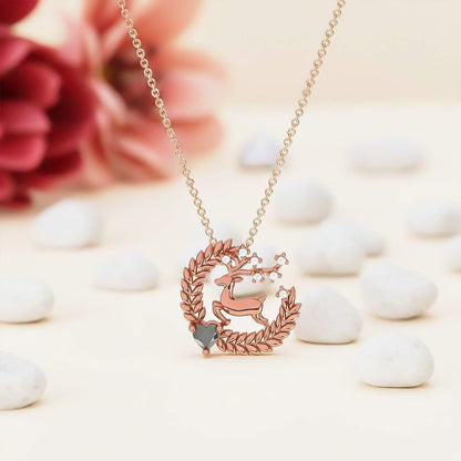 Rose Gold Deer Style Pendant