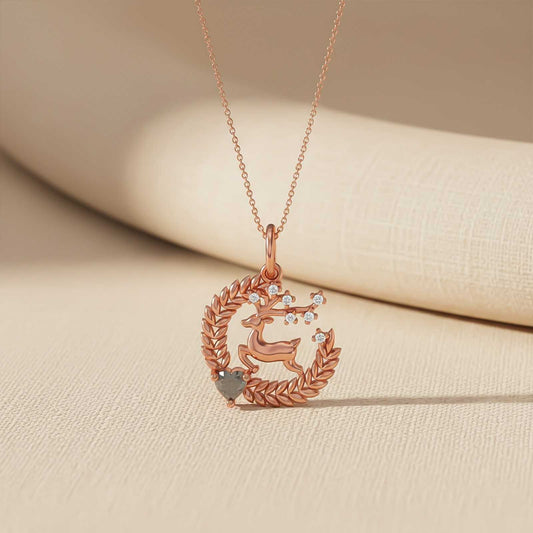 Rose Gold Deer Style Pendant