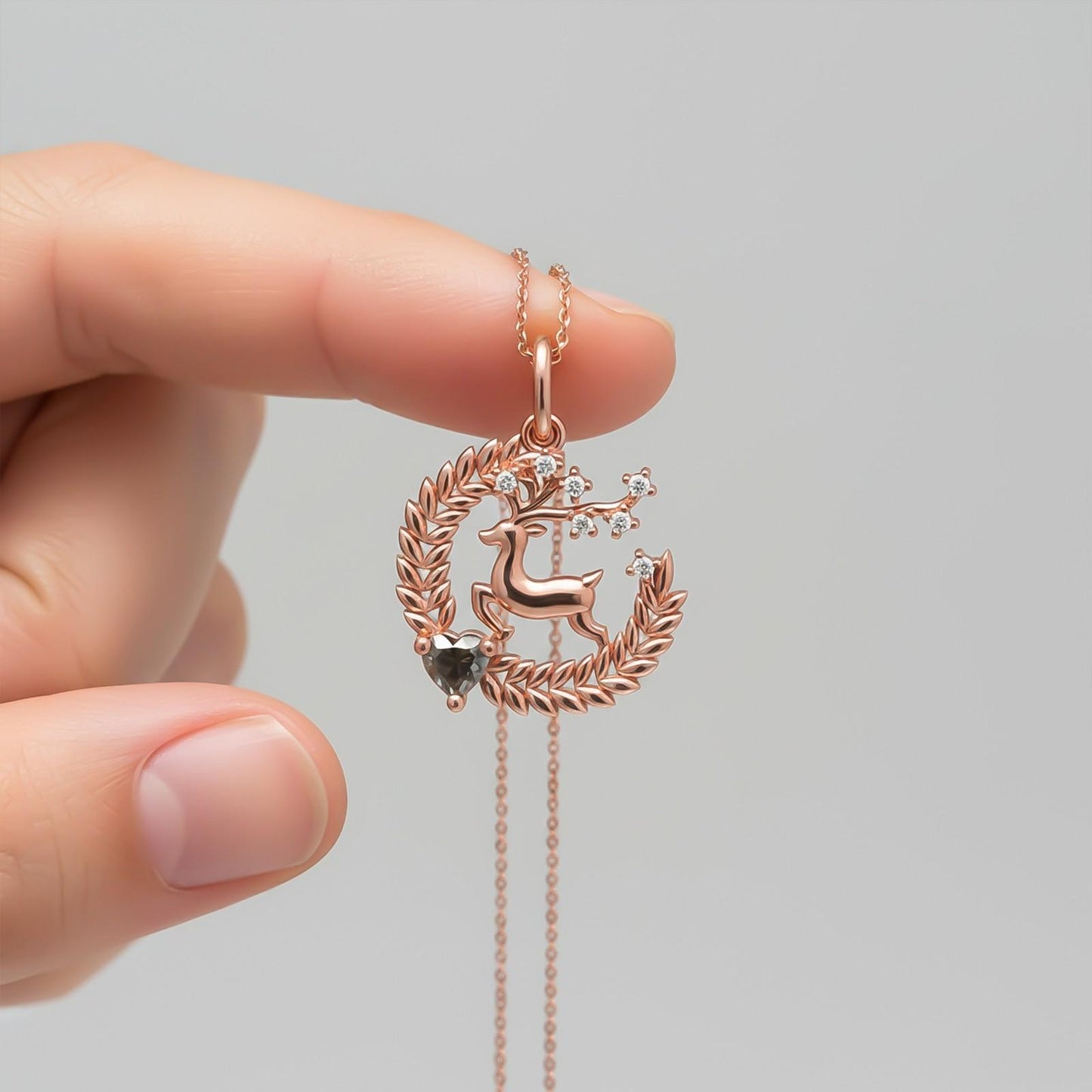 Rose Gold Deer Style Pendant