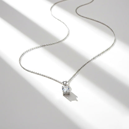 Silver Classy Solitaire Pendant