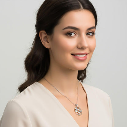 Silver Family Tree Pendant