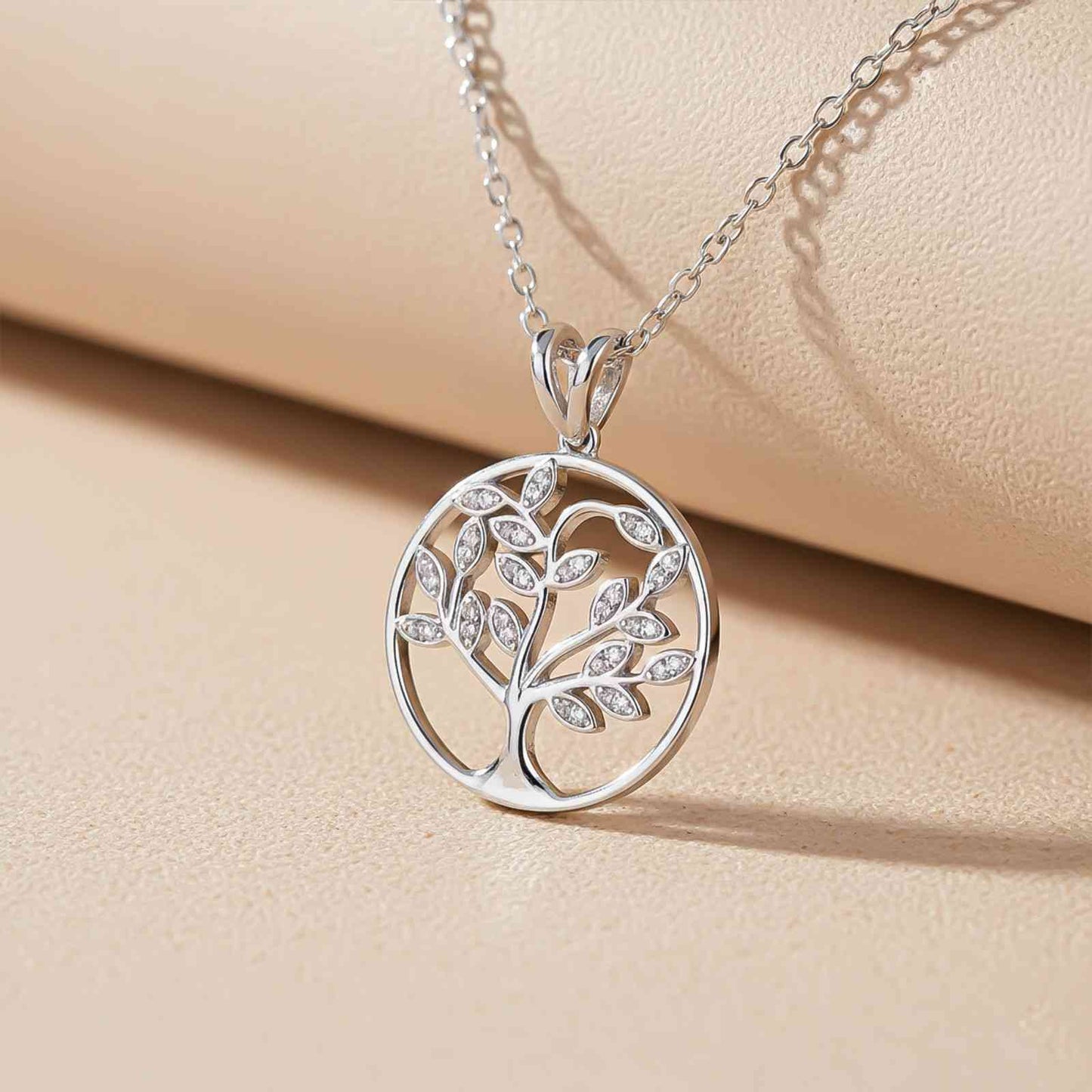 Silver Family Tree Pendant
