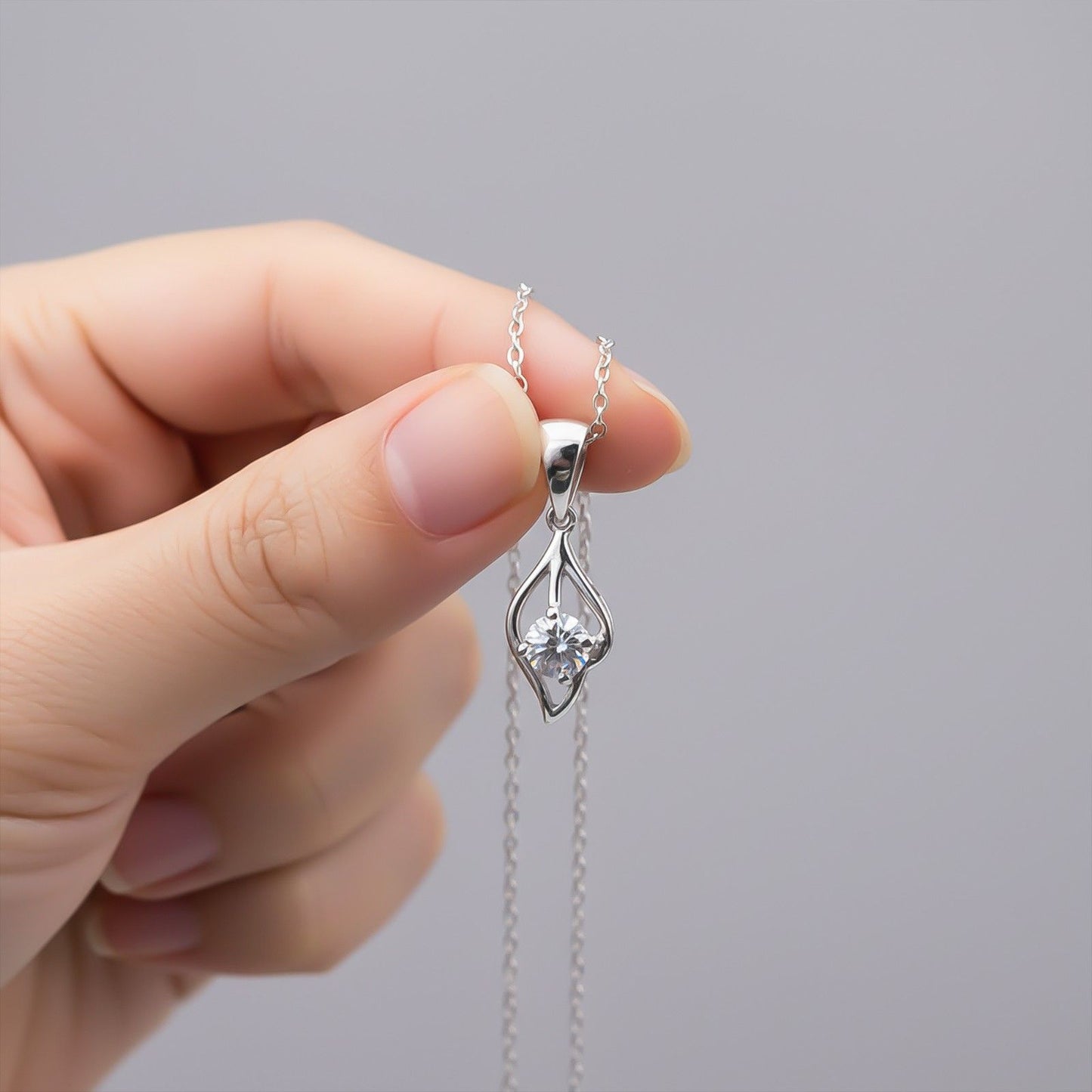 Sterling Silver Falling Dew Pendant