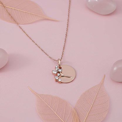 Rose Gold Family Tree Pendant