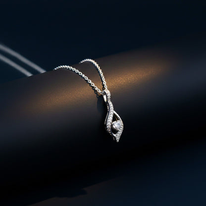 Silver Moonlight Diamond Pendant