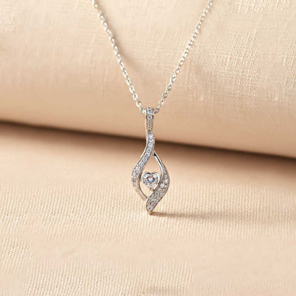Silver Moonlight Diamond Pendant