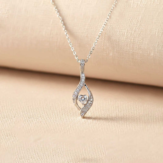 Silver Moonlight Diamond Pendant