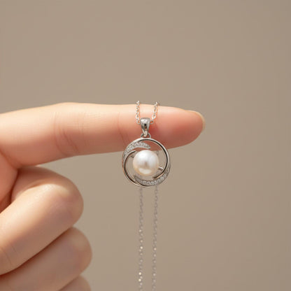 Silver Nature Soul Pearl Pendant