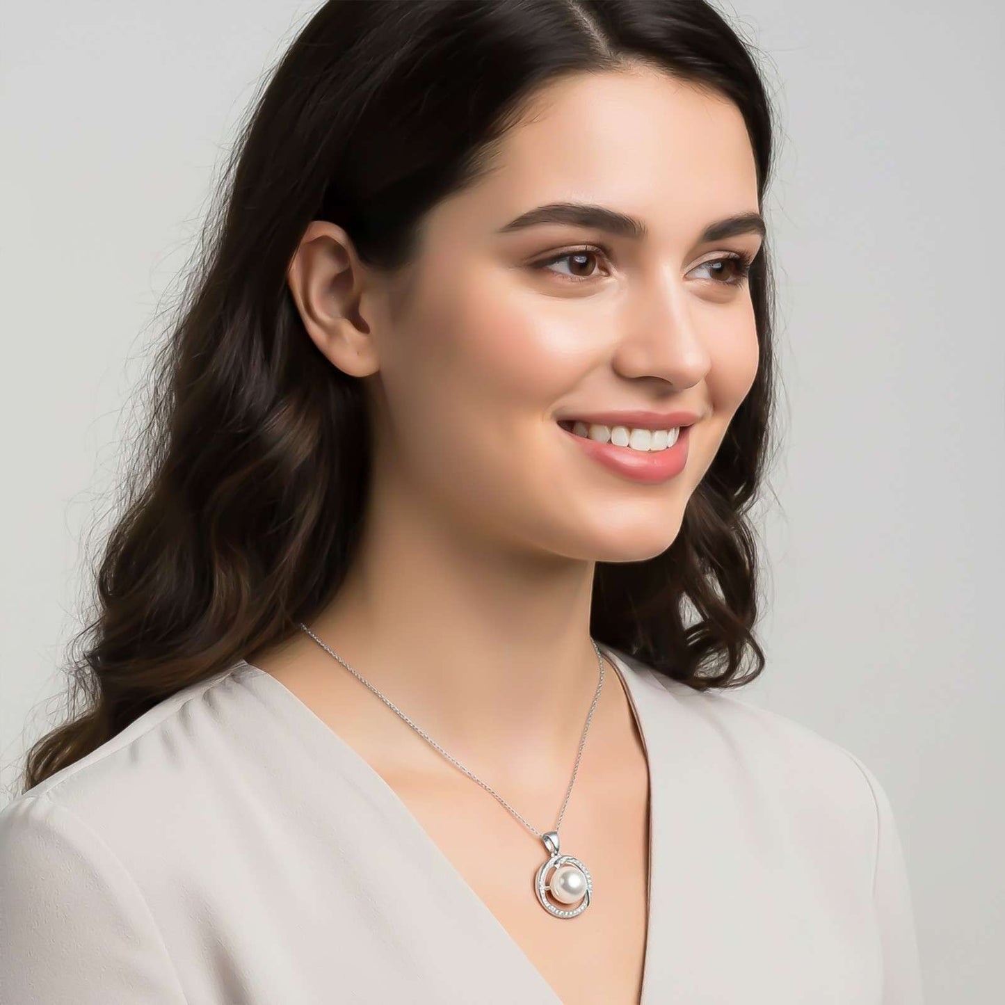 Silver Nature Soul Pearl Pendant