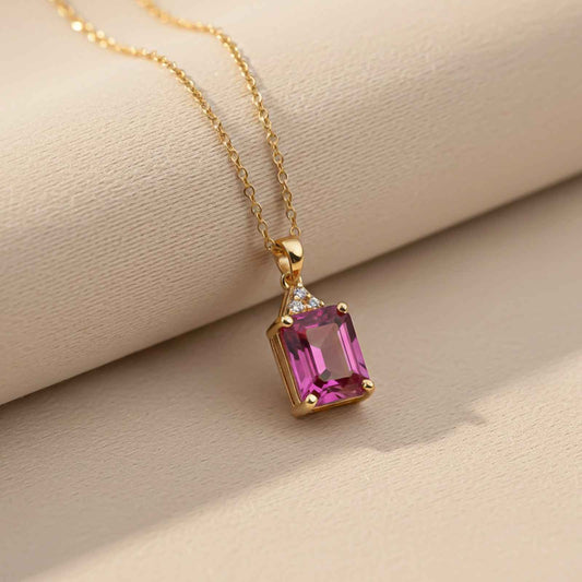 Golden Gracious Ruby Pendant