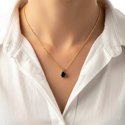 Golden Black Diamond Spherical Pendant