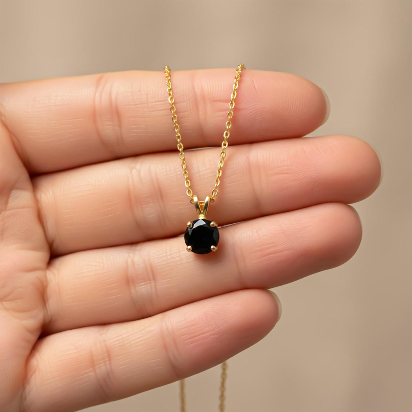 Golden Black Diamond Spherical Pendant