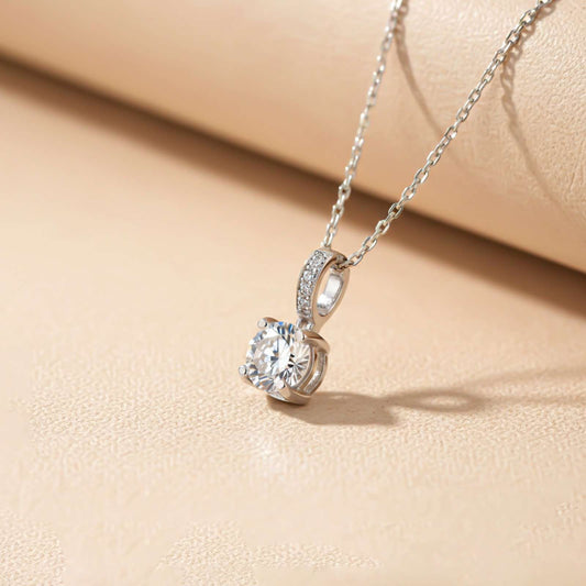 Silver Classic Pendant For Women's