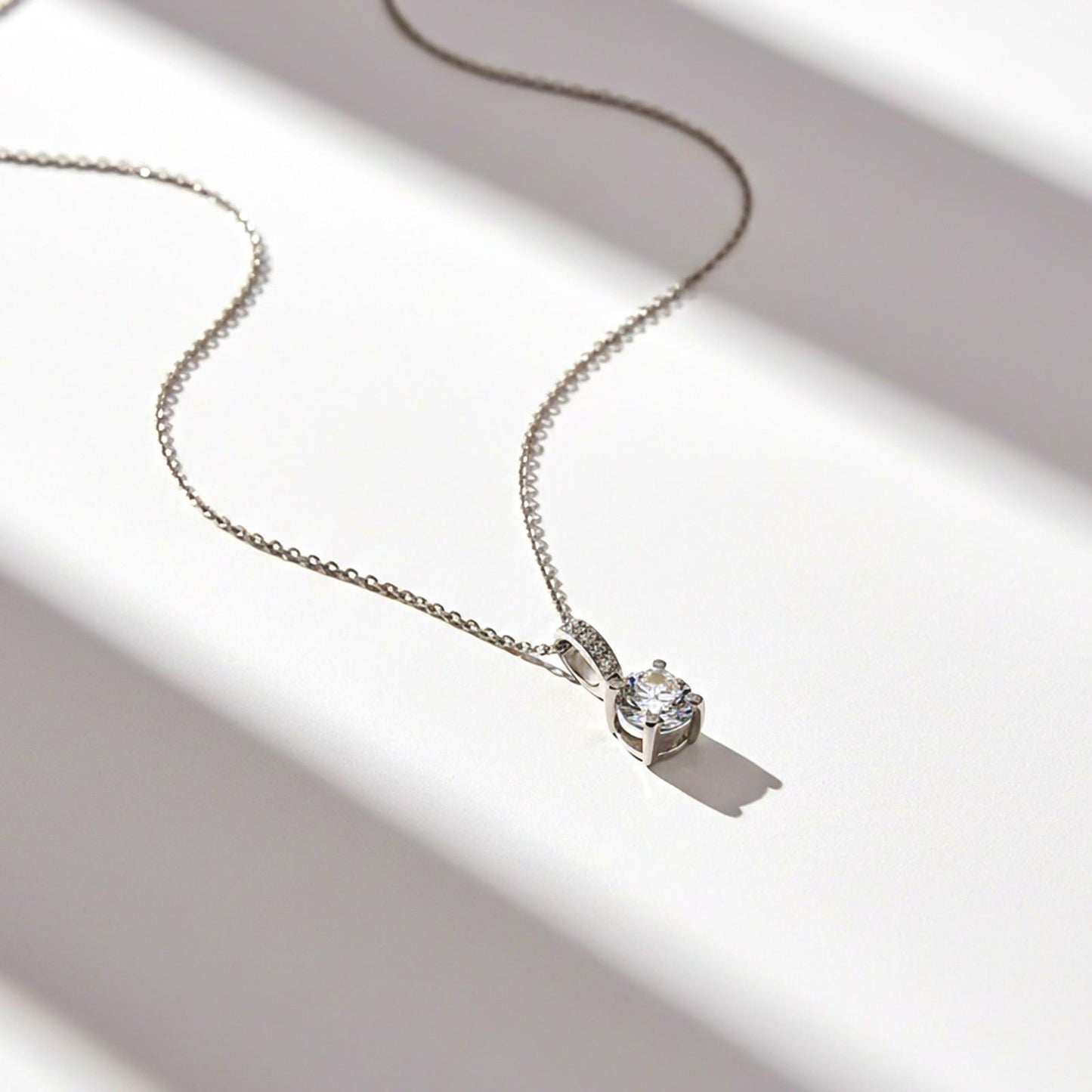 Silver Classic Pendant For Women's