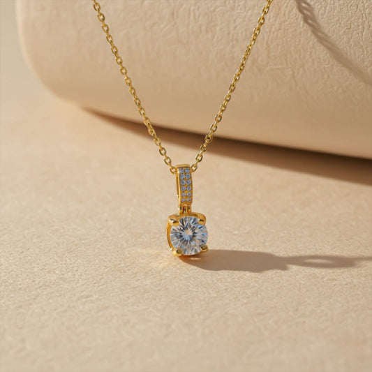 Golden Classic Pendant For Women's