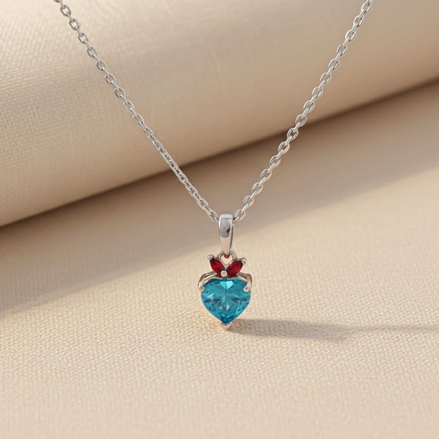 Silver Heart Shaped Bold Pendant