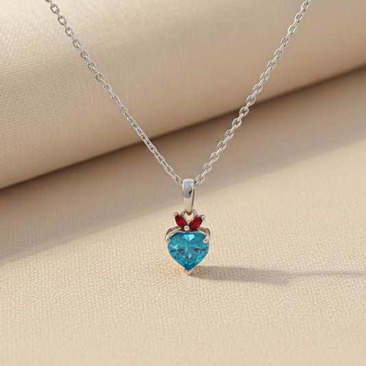 Silver Heart Shaped Bold Pendant