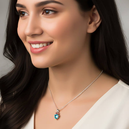 Silver Heart Shaped Bold Pendant