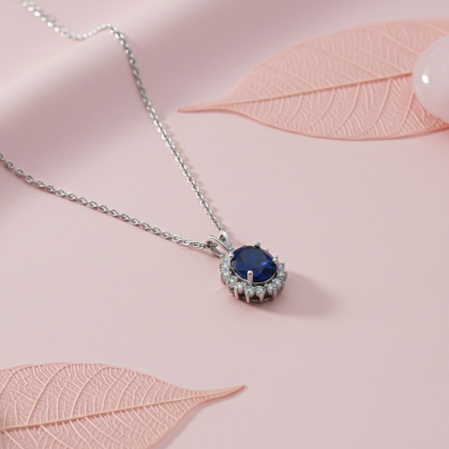 Silver Glory Sapphire Pendant