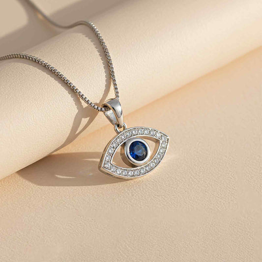 Silver Evil Eye Pendant