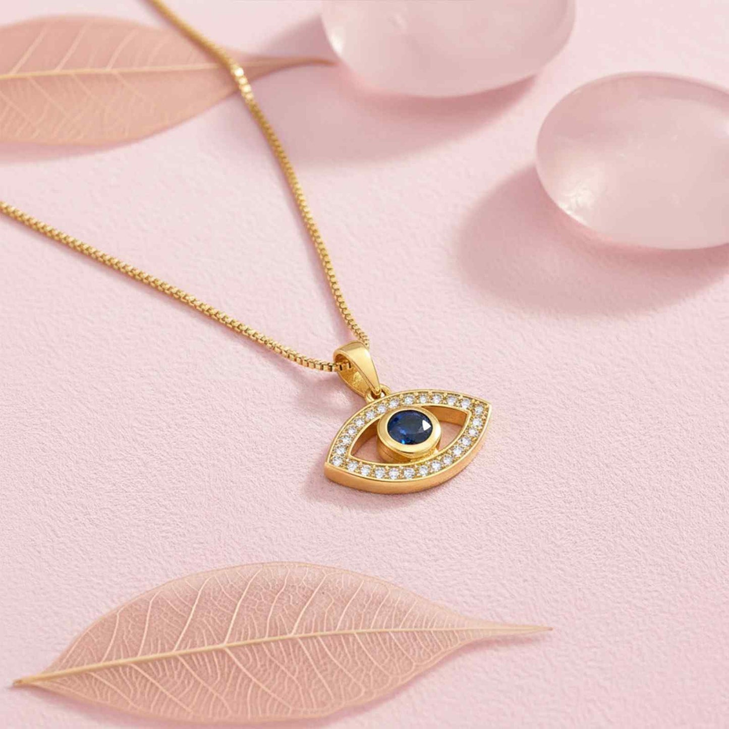 Golden Evil Eye Pendant