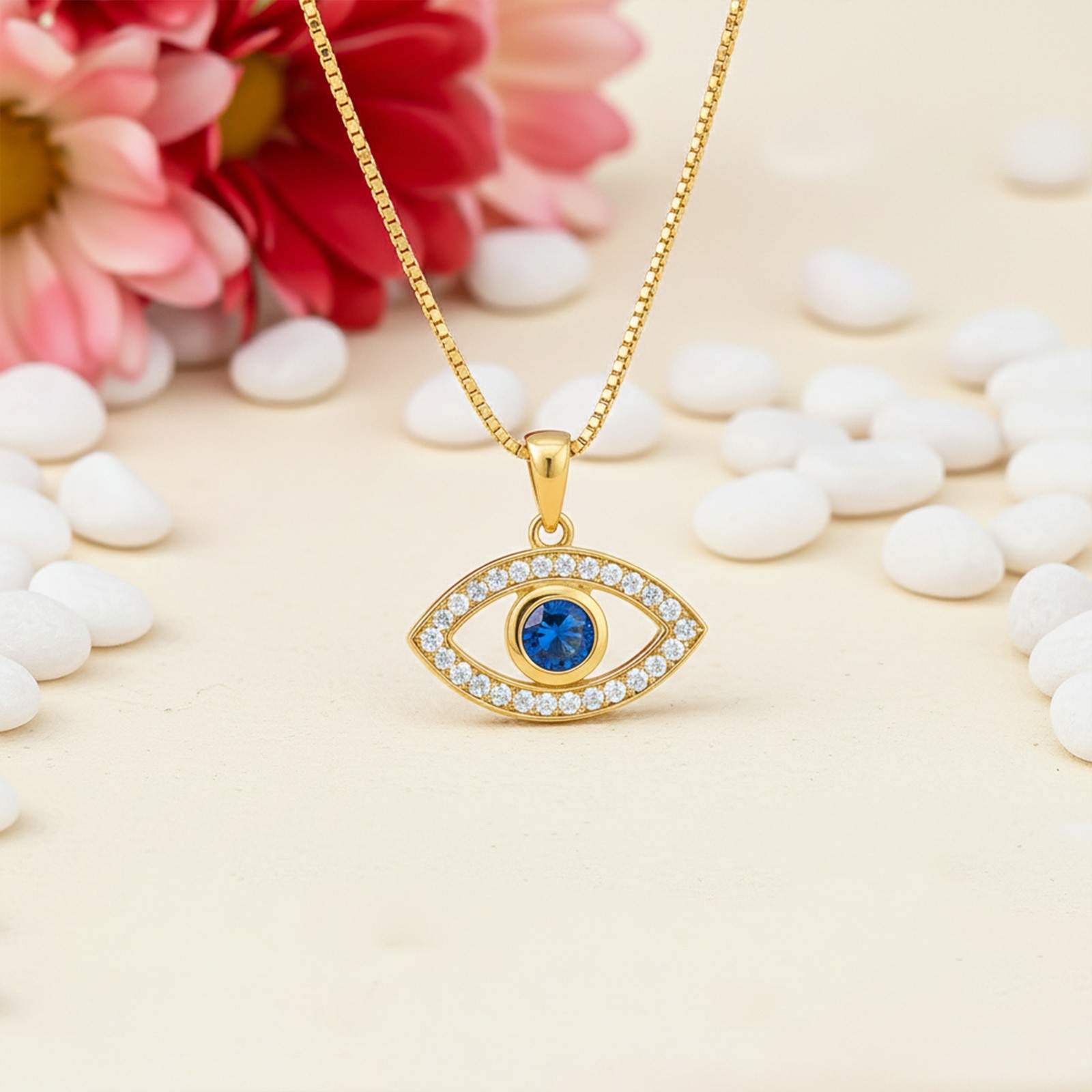 Golden Evil Eye Pendant