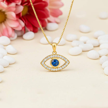 Golden Evil Eye Pendant