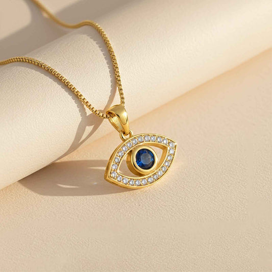 Golden Evil Eye Pendant