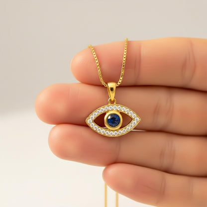 Golden Evil Eye Pendant
