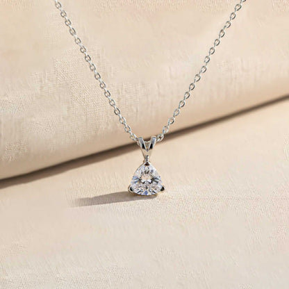 Silver Trillion Dazzling Pendant