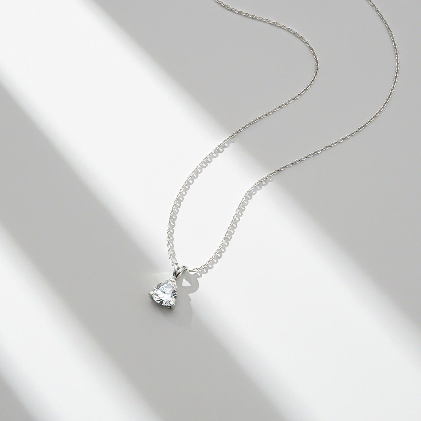 Silver Trillion Dazzling Pendant