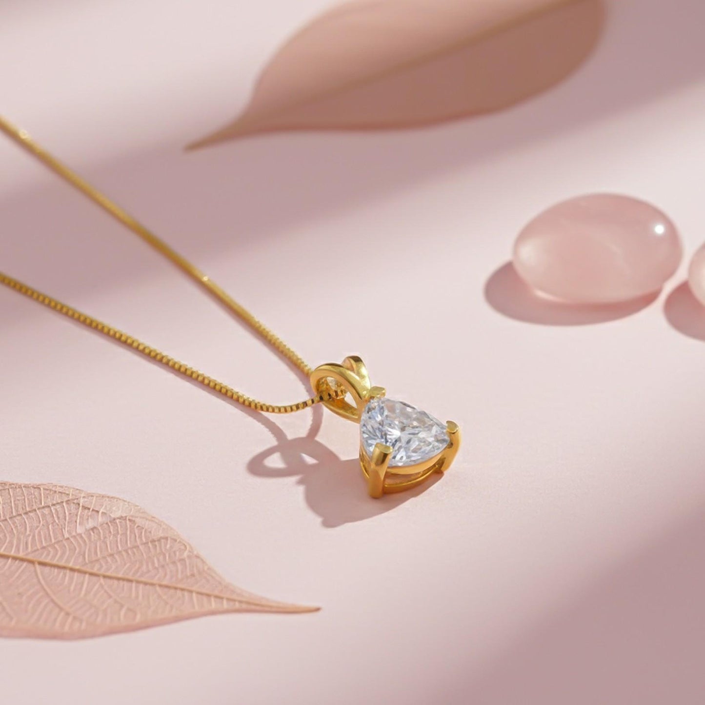 Golden Trillion Dazzling Pendant