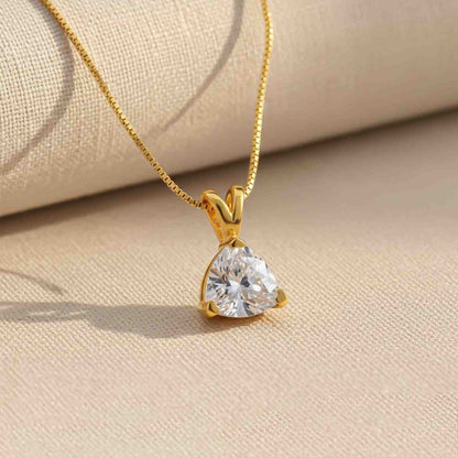Golden Trillion Dazzling Pendant
