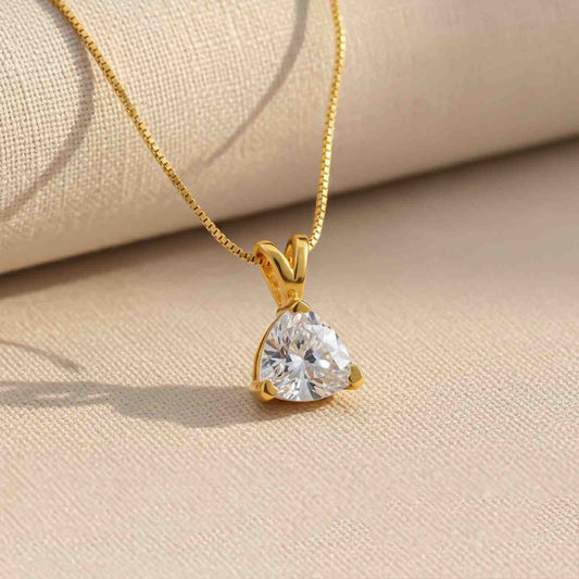 Golden Trillion Dazzling Pendant