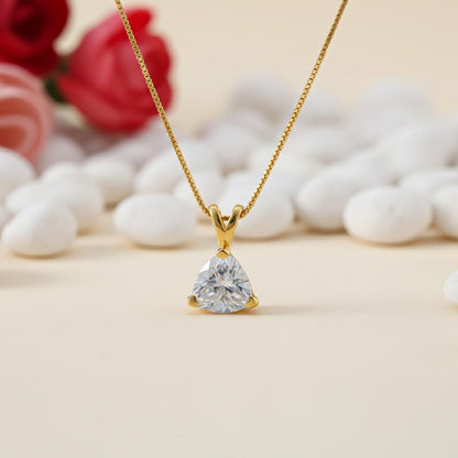 Golden Trillion Dazzling Pendant